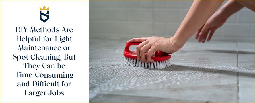 DIY Methods Are Helpful for Light Maintenance or Spot Cleaning, But They Can be Time-Consuming
