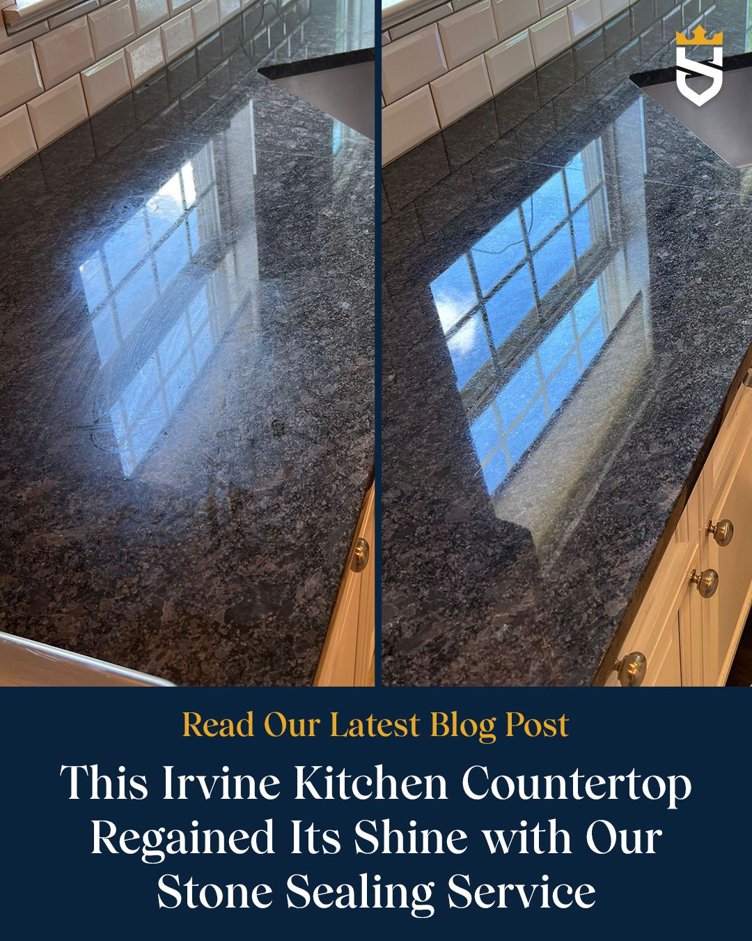 This Irvine Kitchen Countertop Regained Its Shine with Our Stone Sealing Service