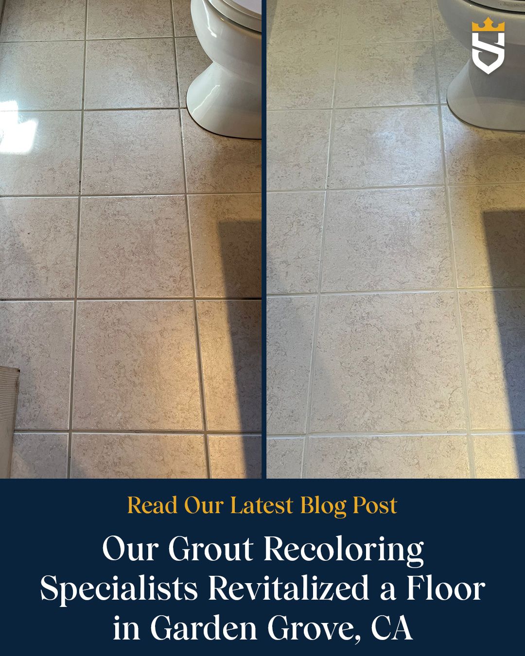 Our Grout Recoloring Specialists Revitalized a Floor in Garden Grove, CA